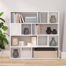 vidaXL Libreria/Divisorio Bianco 105x24x102 cm - Vista aggiuntiva 3