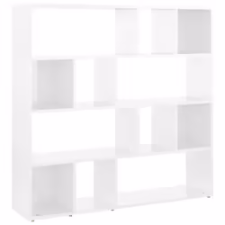vidaXL Libreria/Divisorio Bianco Lucido 105x24x102 cm - Vista aggiuntiva 2