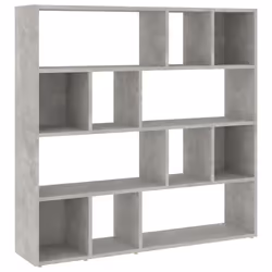 vidaXL Libreria/Divisorio Grigio Cemento 105x24x102 cm - Vista aggiuntiva 2