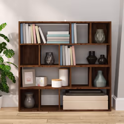 vidaXL Libreria/Divisorio Rovere Marrone 105x24x102 cm - Vista aggiuntiva 3