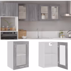 Questo armadietto pensile in vetro è pensato per ottimizzare lo spazio della vostra cucina e decorare la vostra casa! Materia ...