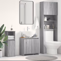 Questo mobile da bagno, dotato di ampio spazio di stoccaggio, è un'ottima aggiunta al vostro bagno, aggiungendo un aspetto or ...