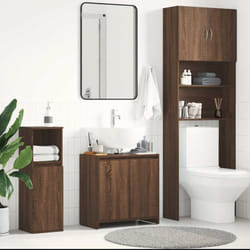 Vidaxl - Armadietto Bagno, Mobile da Bagno Rovere Marrone 60x33x61cm Legno Ingegnerizzato 6869