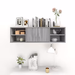 VidaXL 826364 scaffale Legno Grigio