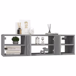 VidaXL 826364 scaffale Legno Grigio - Vista aggiuntiva 4