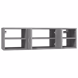 VidaXL 826364 scaffale Legno Grigio - Vista aggiuntiva 6