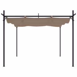 Pergola con Tetto Retrattile Tortora 295x292x230 cmcod mxl 131744 - Vista aggiuntiva 3