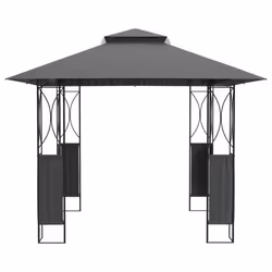 Gazebo con Tetto Antracite 300x300x270 cm Acciaiocod mxl 117974 - Vista aggiuntiva 3