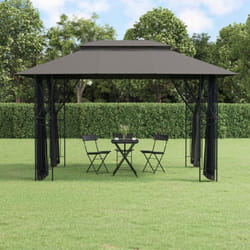 Vidaxl - Gazebo con Pareti Laterali Antracite 400x300x270 cm Acciaio
