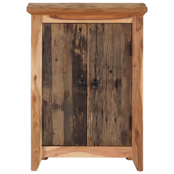 Credenza 55x33x75 in Legno Massello di Acacia e Recuperocod mxl 126188 - Vista aggiuntiva 2