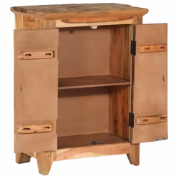 Credenza 55x33x75 in Legno Massello di Acacia e Recuperocod mxl 126188 - Vista aggiuntiva 3