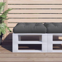 Cuscino per Pallet Grigio 50x50x12 cm in Tessuto Vidaxl 508665