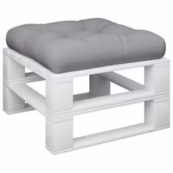 vidaXL Cuscino per Pallet Grigio 60x60x12 cm in Tessuto - Vista aggiuntiva 3