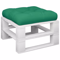 vidaXL Cuscino per Pallet Verde 60x60x12 cm in Tessuto - Vista aggiuntiva 3