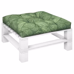 Cuscino per Pallet con Motivo a Foglie 80x80x12 cm in Tessutocod mxl 94462 - Vista aggiuntiva 3