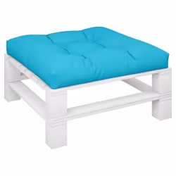 Cuscino per Pallet Turchese 80x80x12 cm in Tessutocod mxl 94487 - Vista aggiuntiva 3