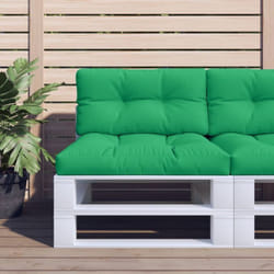 Cuscino per Pallet Verde 70x40x12 cm in Tessuto Vidaxl 975842