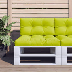 Cuscini per Divani in Pallet 2 pz Verde Intenso in Tessuto Vidaxl 3905