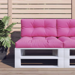 Cuscini per Pallet 2 pz Rosa in Tessuto Vidaxl 43025