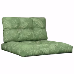 Cuscini per Pallet 2 pz Motivo a Foglie Tessutocod mxl 95643 - Vista aggiuntiva 2