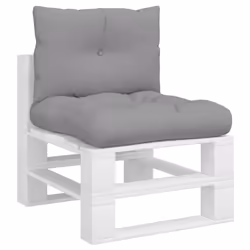 vidaXL Cuscini per Pallet 2 pz Grigi in Tessuto - Vista aggiuntiva 3