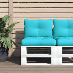 Cuscini per Pallet 2 pz Turchese in Tessuto Oxford Vidaxl 15139