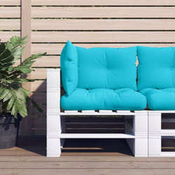 3 pz Cuscini per Pallet, Comodo cuscino per sgabello Turchese in Tessuto Oxford Vidaxl 6305