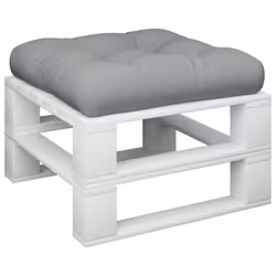 vidaXL Cuscino per Pallet Grigio in Tessuto - Vista aggiuntiva 3