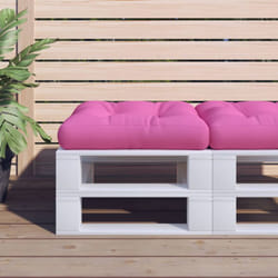 Cuscino per Pallet, Comodo Cuscino per sgabello Rosa 58x58x10 cm in Tessuto Oxford Vidaxl 2683