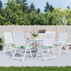 Cuscini per Sedia 6 pz, Comodo cuscino per sgabello Motivo a Foglie 40x40x3 cm Tessuto Vidaxl 7608