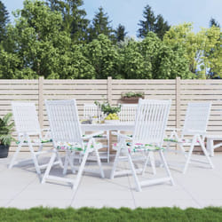 Cuscini Sedia da Giardino 6pz, Comodo cuscino per sgabello Multicolore 40x40x3 cm in Tessuto Vidaxl 7156