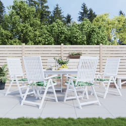 Cuscini per Sedia 6 pz, Comodo cuscino per sgabello Motivo a Foglie 50x50x3 cm in Tessuto Vidaxl 9425