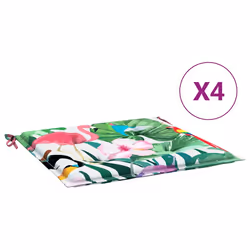 Cuscini per Sedia 4 pz Multicolore 50x50x3 cm in Tessutocod mxl 70477 - Vista aggiuntiva 2
