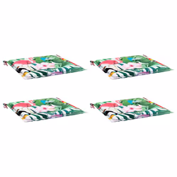 Cuscini per Sedia 4 pz Multicolore 50x50x3 cm in Tessutocod mxl 70477 - Vista aggiuntiva 3