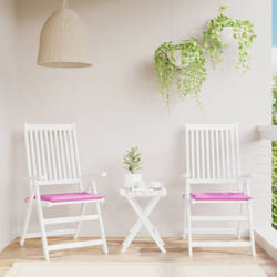 Cuscini per Sedia da Giardino 2 pz, Comodo cuscino per sgabello Rosa 50x50x3 cm in Tessuto vidaXL 5079