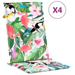 Cuscini per Sedia con Schienale Alto 4pz Multicolore in Tessutocod mxl 118299 - Vista aggiuntiva 2
