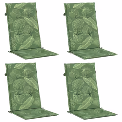 Cuscini per Sedia Schienale Alto 4 pz Motivo Foglie in Tessutocod mxl 71617 - Vista aggiuntiva 3