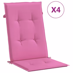 Cuscini per Sedia con Schienale Alto 4pz Rosa in Tessutocod mxl 118353 - Vista aggiuntiva 2