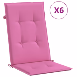Cuscini per Sedia con Schienale Alto 6pz Rosa in Tessutocod mxl 70321 - Vista aggiuntiva 2