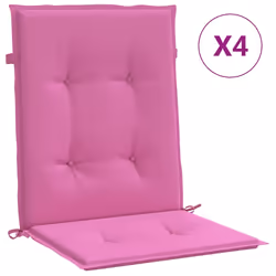 Cuscini per Sedia con Schienale Basso 4 pz Rosa in Tessutocod mxl 70349 - Vista aggiuntiva 2