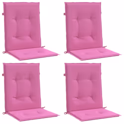 Cuscini per Sedia con Schienale Basso 4 pz Rosa in Tessutocod mxl 70349 - Vista aggiuntiva 3