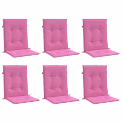 Cuscini per Sedia con Schienale Basso 6 pz Rosa in Tessutocod mxl 94403 - Vista aggiuntiva 3