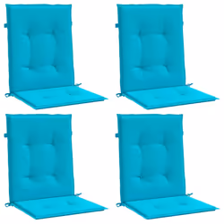 Cuscini per Sedia con Schienale Basso 4 pz Turchese in Tessutocod mxl 118356 - Vista aggiuntiva 2
