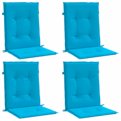 Cuscini per Sedia con Schienale Basso 4 pz Turchese in Tessutocod mxl 118356 - Vista aggiuntiva 3