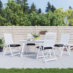 Cuscini per Sedia 4 pz Antracite 40x40x7 cm in Tessuto Oxford Vidaxl 224731