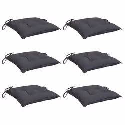 Cuscini per Sedia 6 pz Antracite 40x40x7 cm in Tessuto Oxfordcod mxl 92110 - Vista aggiuntiva 3