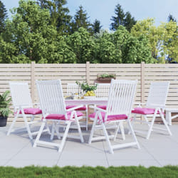Cuscini per Sedia 6 pz, Comodo cuscino per sgabello Rosa 40x40x7 cm in Tessuto vidaXL 4335