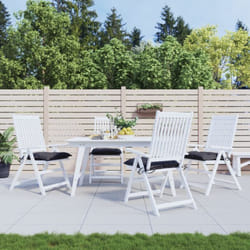Cuscini per Sedia 4 pz Antracite 50x50x7 cm Tessuto Oxford - Vidaxl