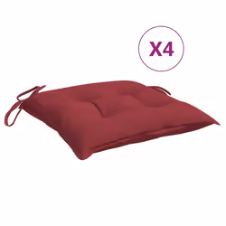 Cuscini per Pallet 4 pz Rosso Vino 50x50x7 cm Tessuto Oxfordcod mxl 116277 - Vista aggiuntiva 2