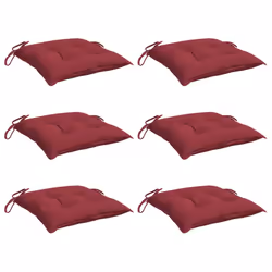 Cuscini per Pallet 6 pz Rosso Vino 50x50x7 cm Tessuto Oxfordcod mxl 92313 - Vista aggiuntiva 3